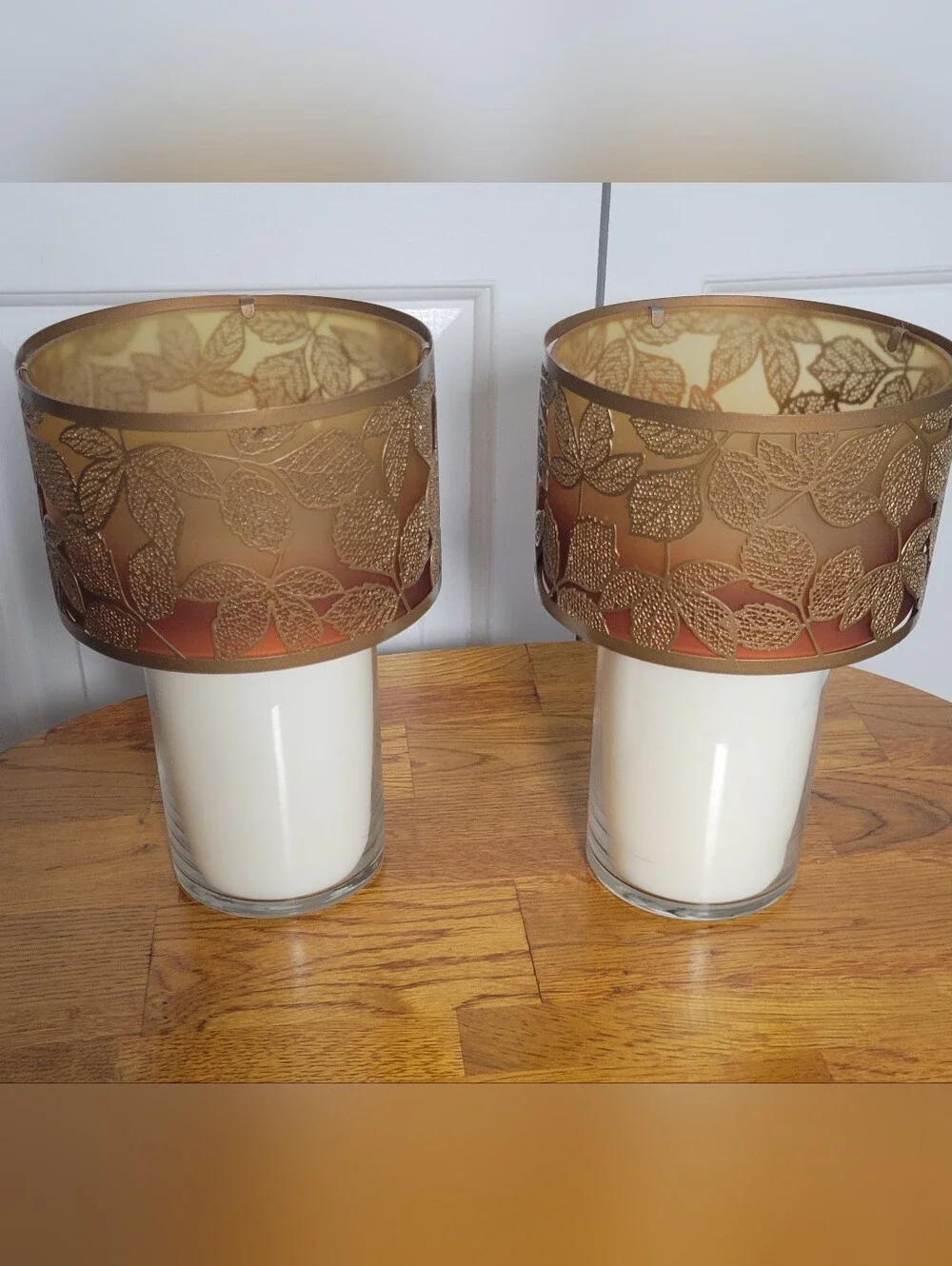 Yankee Candle Amber Leaves Shimmer Shade - Set Of 2
